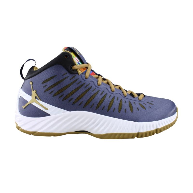 Air Jordan Super.fly Rttg Sötétkék Gold Fehér Fekete Férfi Cipő