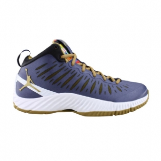 Air Jordan Super.fly Rttg Sötétkék Gold Fehér Fekete Férfi Cipő