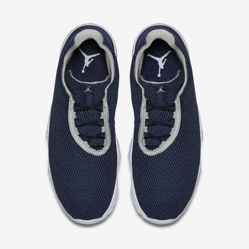 Air Jordan Future Alacsony Sötétkék Fehér Szürke Férfi Cipők