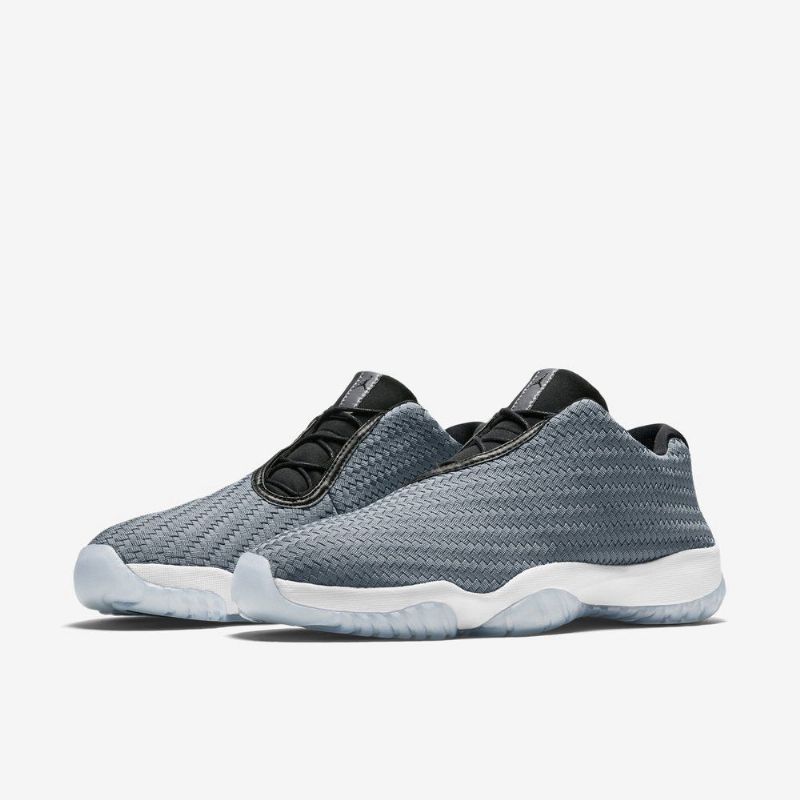 Air Jordan Future Alacsony Szürke Fekete Fehér Férfi Cipők