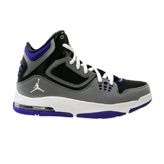 Air Jordan Flight 23 Rst Fekete Szürke Lila Fehér Férfi Cipő