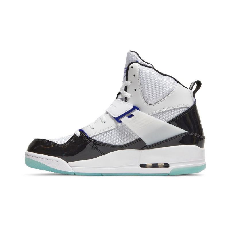 Air Jordan Flight 45 Magas Fehér Fekete Férfi Cipő