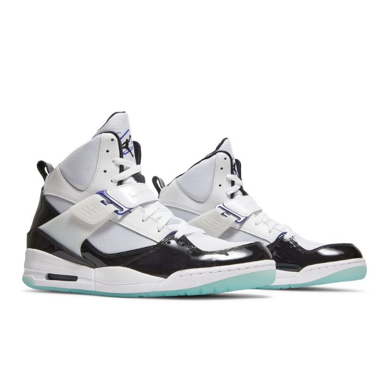 Air Jordan Flight 45 Magas Fehér Fekete Férfi Cipő