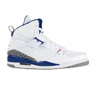 Air Jordan Flight 45 Magas Fehér Kék Szürke Férfi Cipő