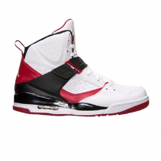 Air Jordan Flight 45 Magas Fehér Piros Fekete Férfi Cipő