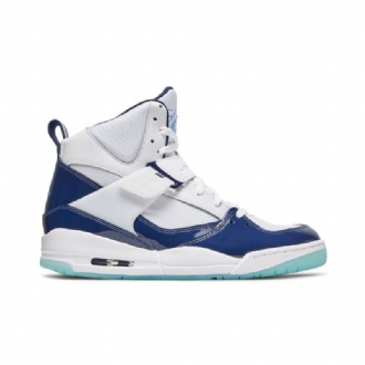 Air Jordan Flight 45 Magas Fehér Sötétkék Férfi Cipő