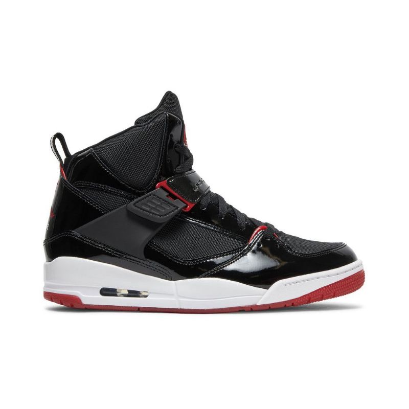 Air Jordan Flight 45 Magas Fekete Fehér Piros Férfi Cipő