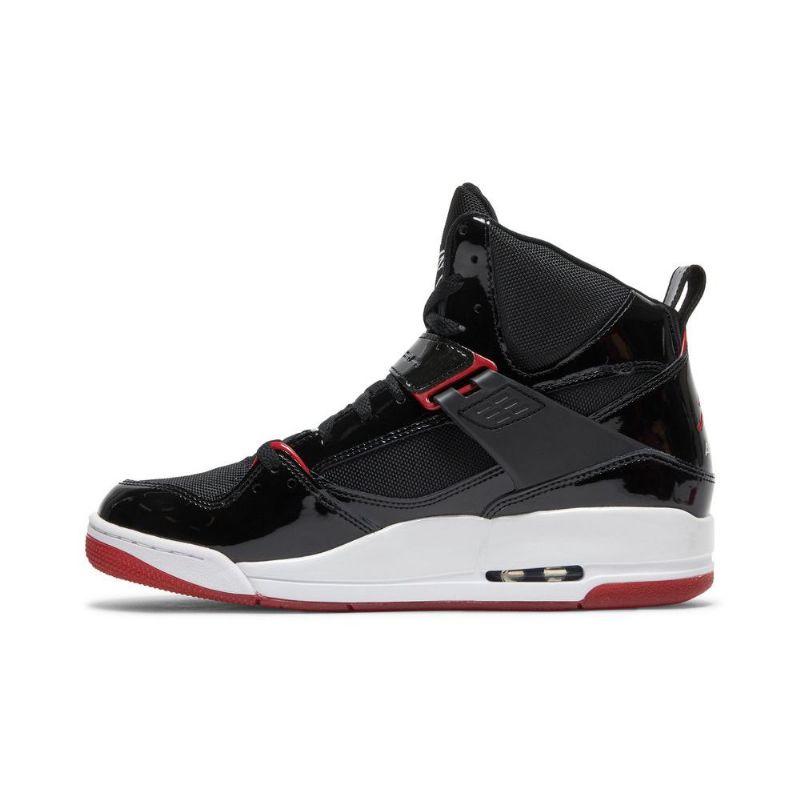 Air Jordan Flight 45 Magas Fekete Fehér Piros Férfi Cipő