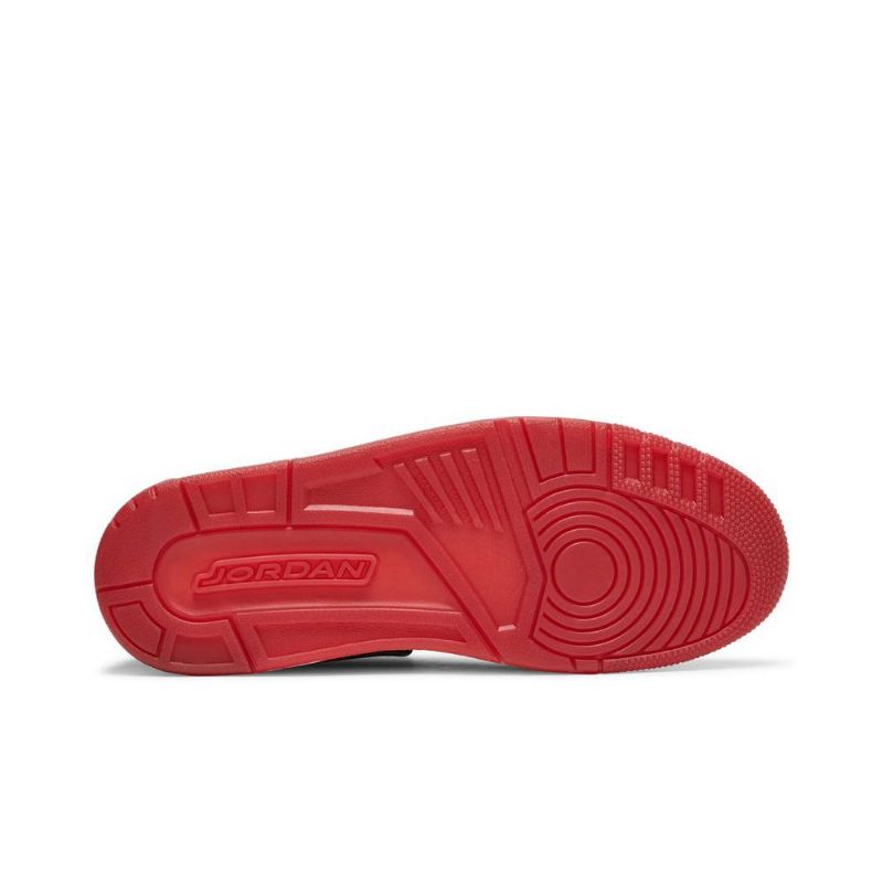 Air Jordan Flight 45 Magas Fekete Fehér Piros Férfi Cipő
