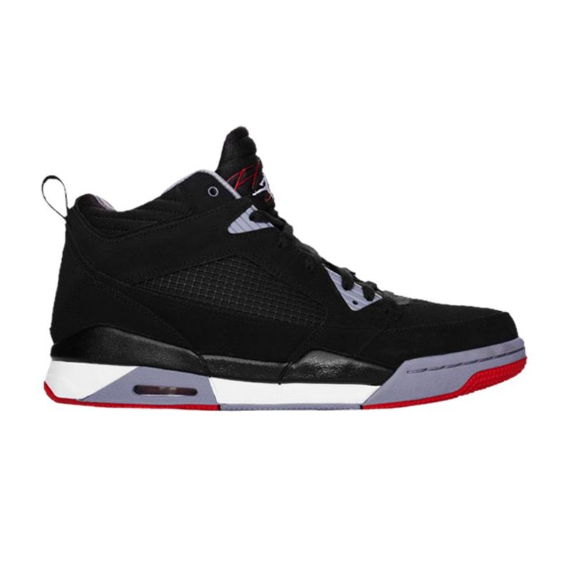 Air Jordan Flight 9 Fekete Szürke Piros Fehér Férfi Cipők