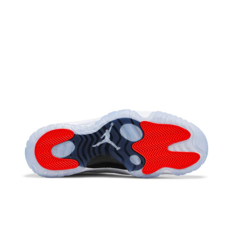 Air Jordan 11 Adapt Fehér Fekete Piros Férfi Cipő