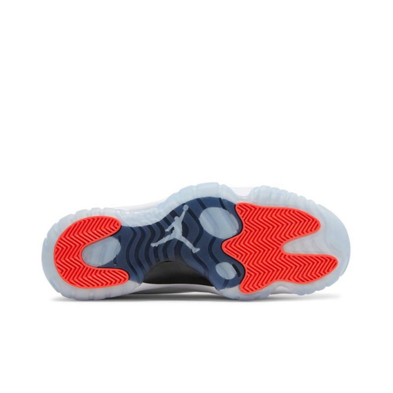 Air Jordan 11 Adapt Fehér Fekete Piros Férfi Cipő