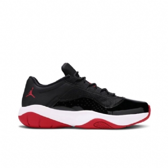 Air Jordan 11 cmft Alacsony Fekete Piros Fehér Férfi Cipő