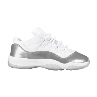 Air Jordan 11 Retro Alacsony Fehér Ezüst Női Cipő