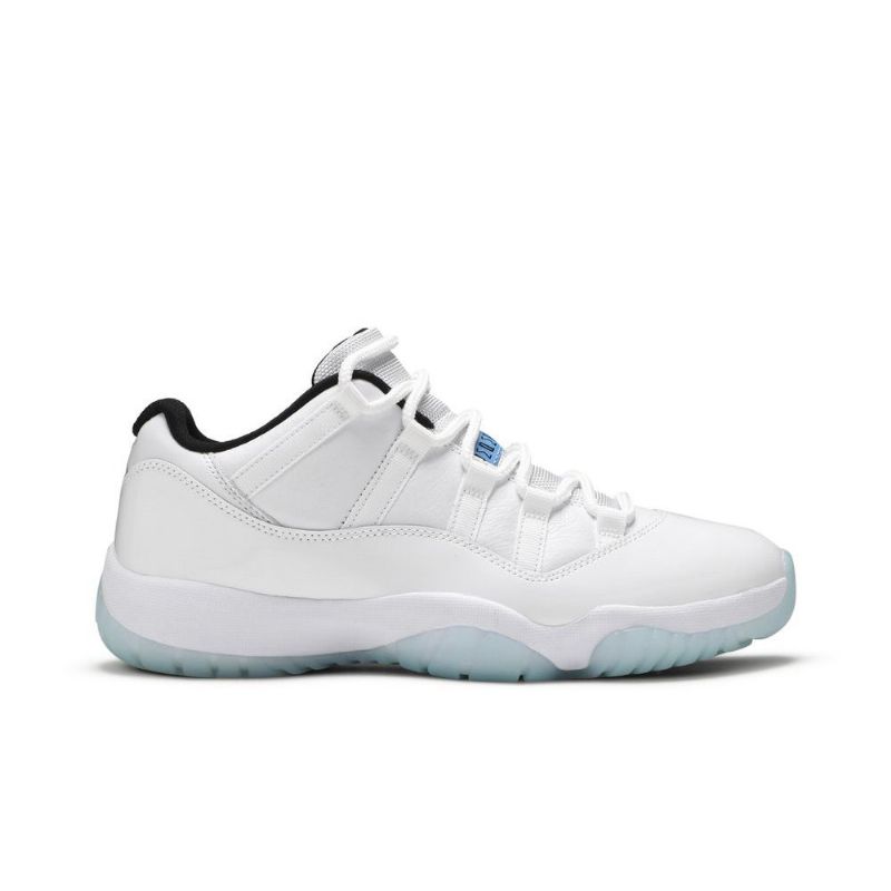 Air Jordan 11 Retro Alacsony Fehér Fekete Kék Férfi Cipő