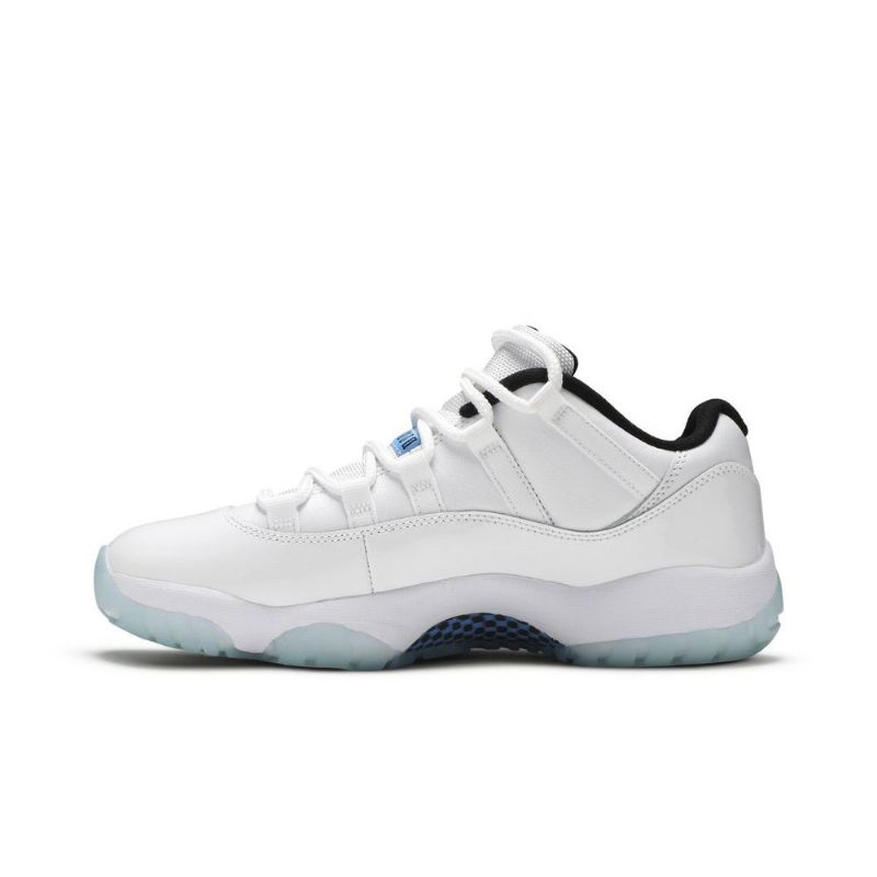 Air Jordan 11 Retro Alacsony Fehér Fekete Kék Férfi Cipő