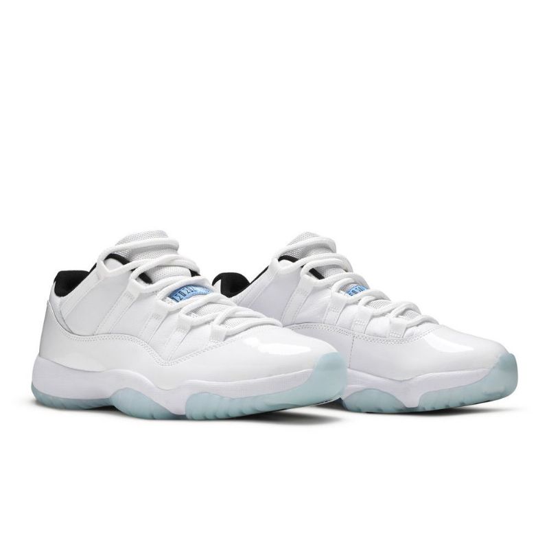 Air Jordan 11 Retro Alacsony Fehér Fekete Kék Férfi Cipő