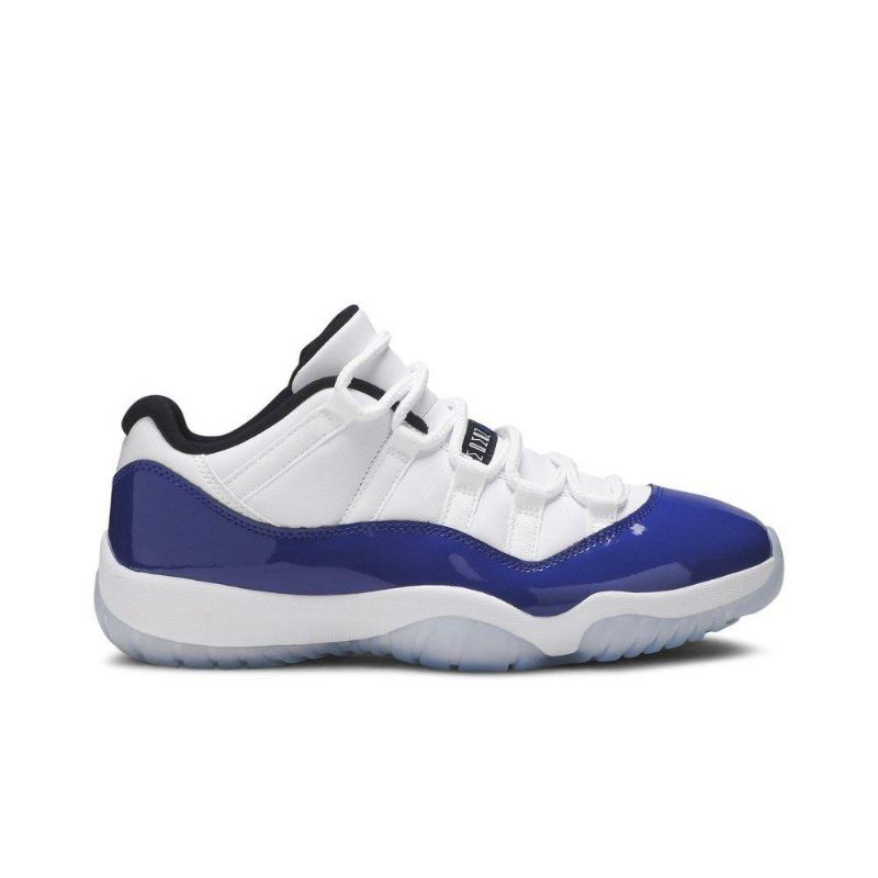 Air Jordan 11 Retro Alacsony Fehér Kék Fekete Női Cipő