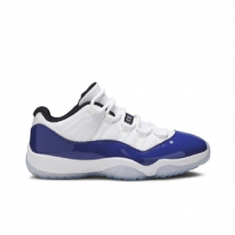 Air Jordan 11 Retro Alacsony Fehér Kék Fekete Női Cipő