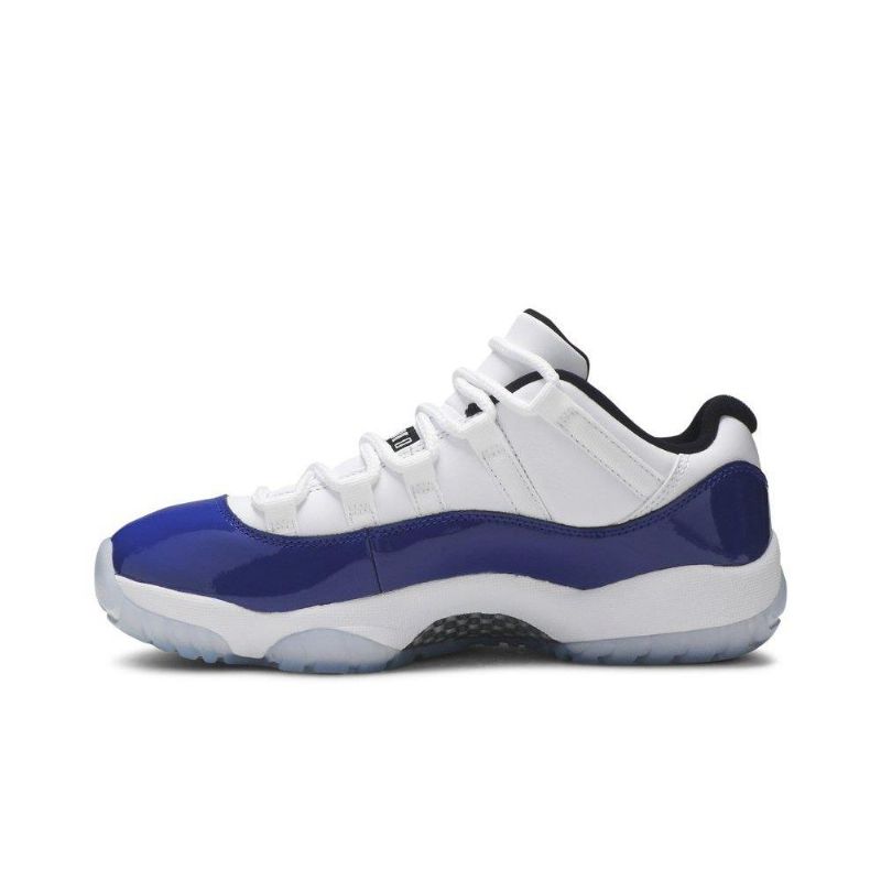 Air Jordan 11 Retro Alacsony Fehér Kék Fekete Női Cipő