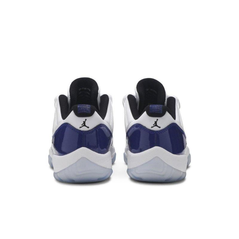 Air Jordan 11 Retro Alacsony Fehér Kék Fekete Női Cipő
