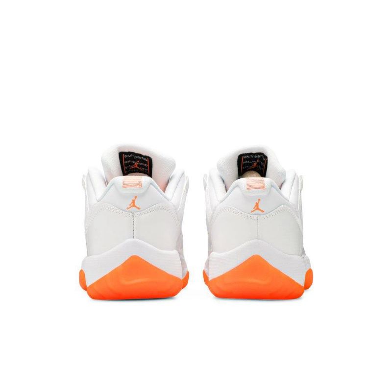 Air Jordan 11 Retro Alacsony Fehér Narancssárga Női Cipő
