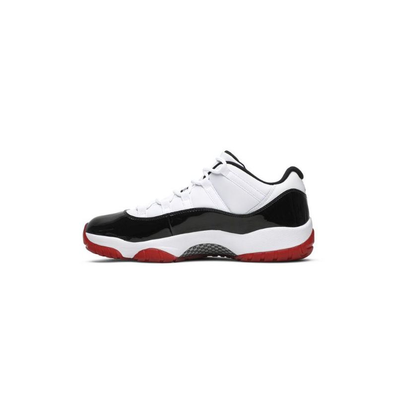 Air Jordan 11 Retro Alacsony Fehér Piros Fekete Férfi Cipő