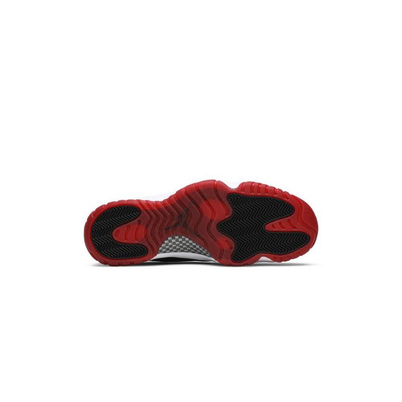 Air Jordan 11 Retro Alacsony Fehér Piros Fekete Férfi Cipő