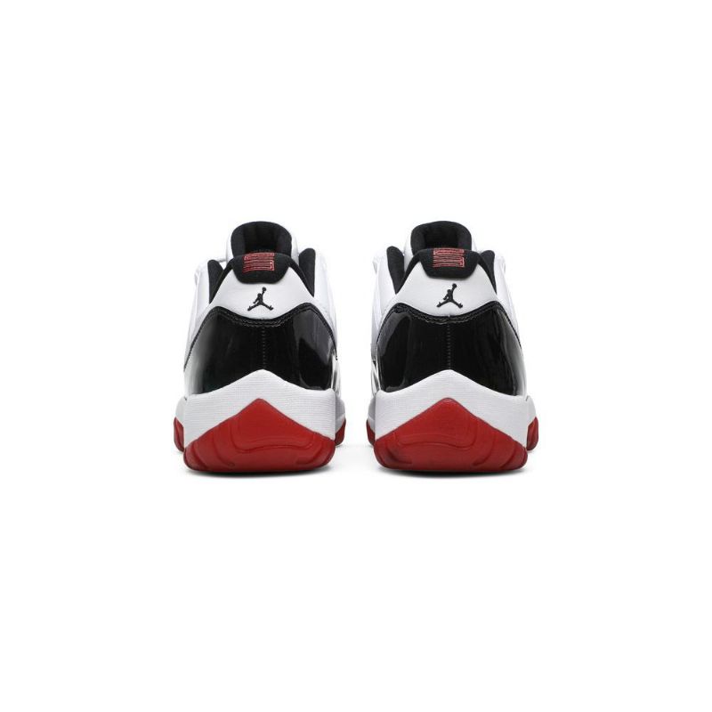 Air Jordan 11 Retro Alacsony Fehér Piros Fekete Férfi Cipő