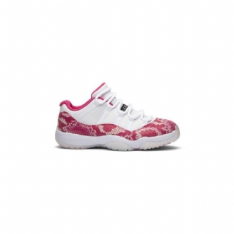 Air Jordan 11 Retro Alacsony Fehér Rózsaszín Női Cipő