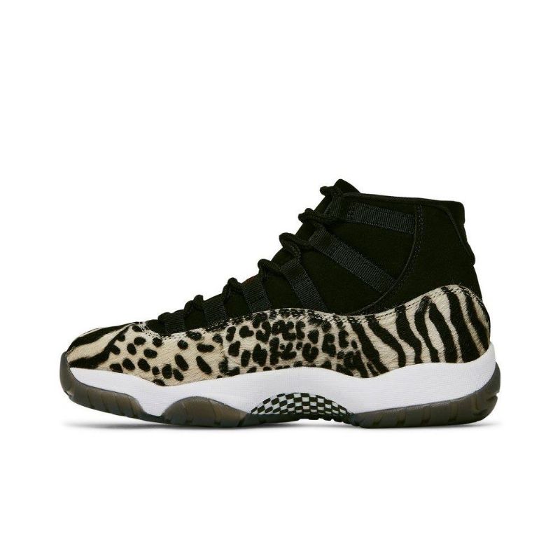 Air Jordan 11 Retro Fekete Bézs Piros Női Cipő