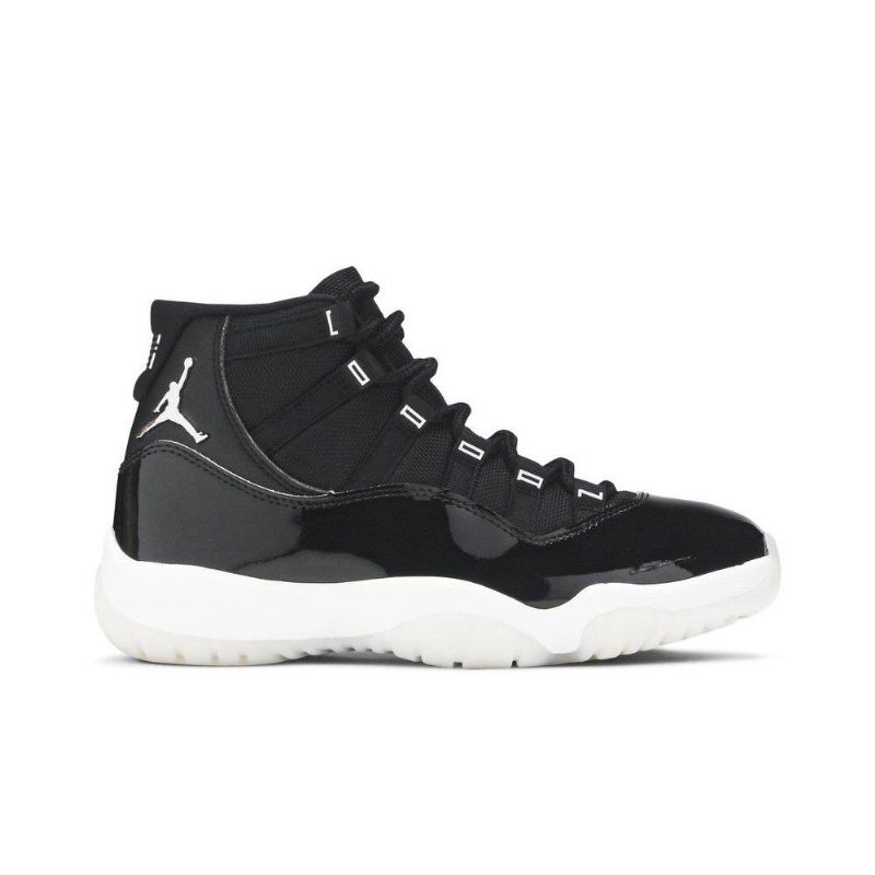 Air Jordan 11 Retro Fekete Ezüst Női Cipő