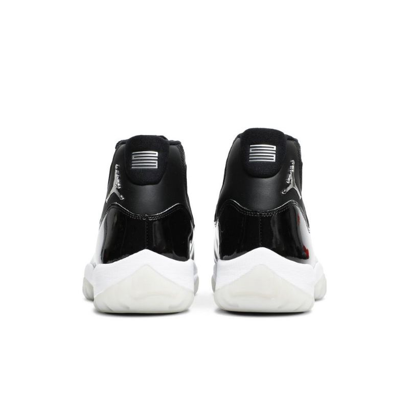 Air Jordan 11 Retro Fekete Fehér Ezüst Férfi Cipő