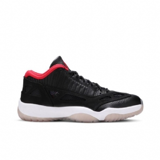 Air Jordan 11 Retro Low Ie Fekete Piros Fehér Férfi Cipők
