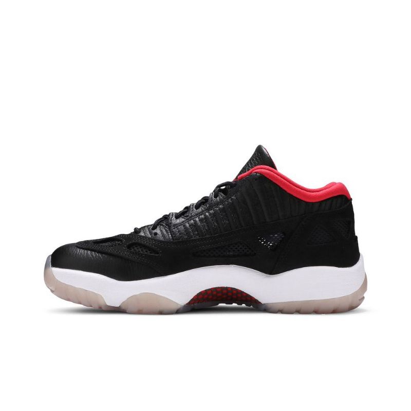 Air Jordan 11 Retro Low Ie Fekete Piros Fehér Férfi Cipők