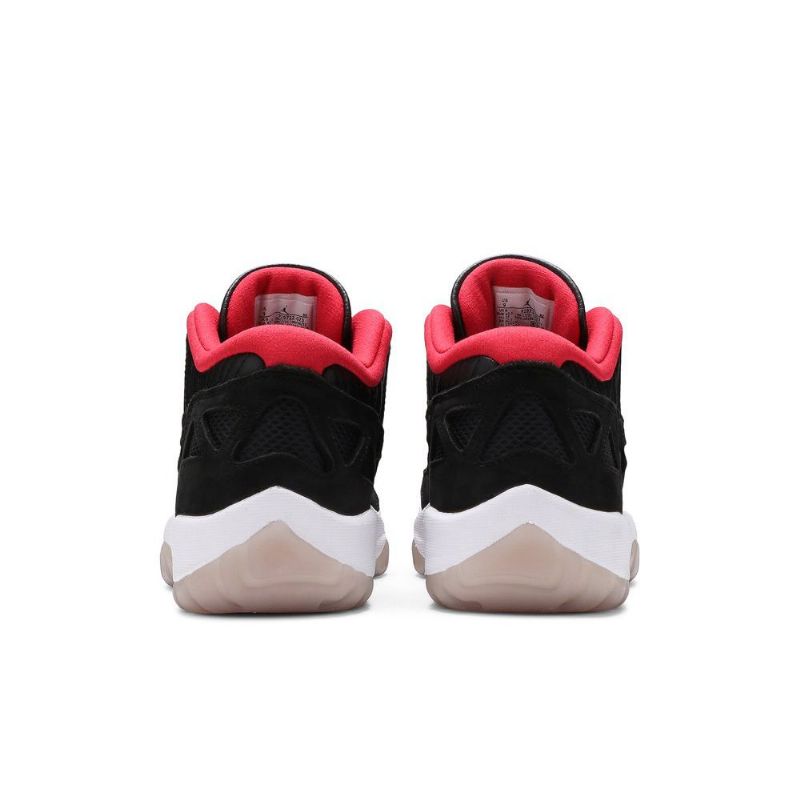 Air Jordan 11 Retro Low Ie Fekete Piros Fehér Férfi Cipők