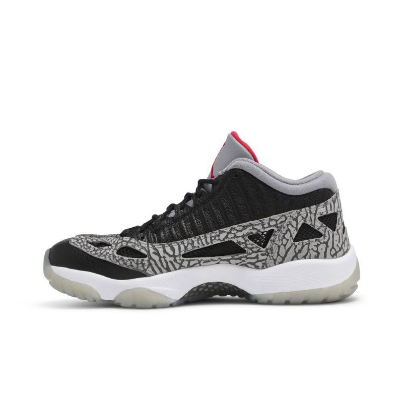 Air Jordan 11 Retro Low Ie Fekete Szürke Piros Fehér Férfi Cipők