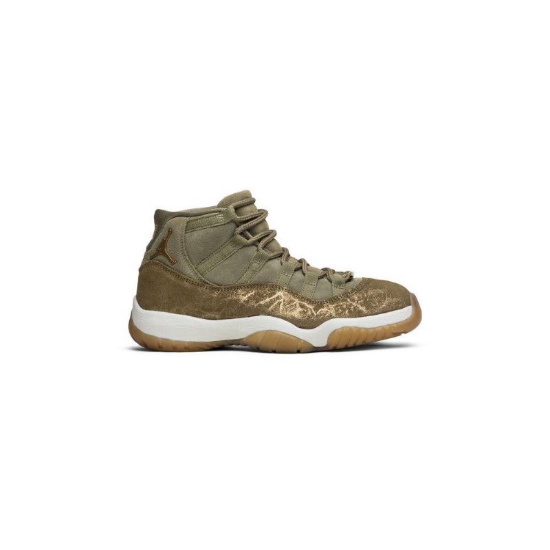 Air Jordan 11 Retro Olívazöld Barna Női Cipő