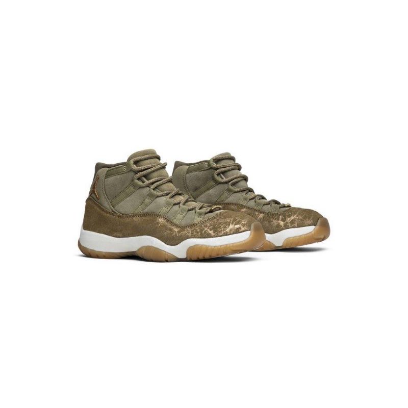 Air Jordan 11 Retro Olívazöld Barna Női Cipő