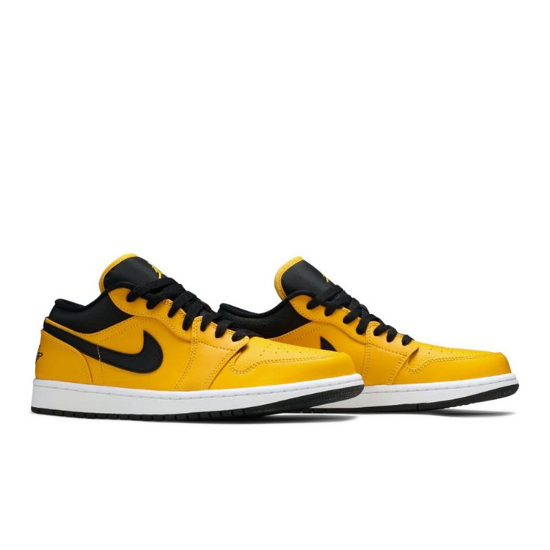 Air Jordan 1 Alacsony Arany Színű Fekete Fehér Férfi Cipő