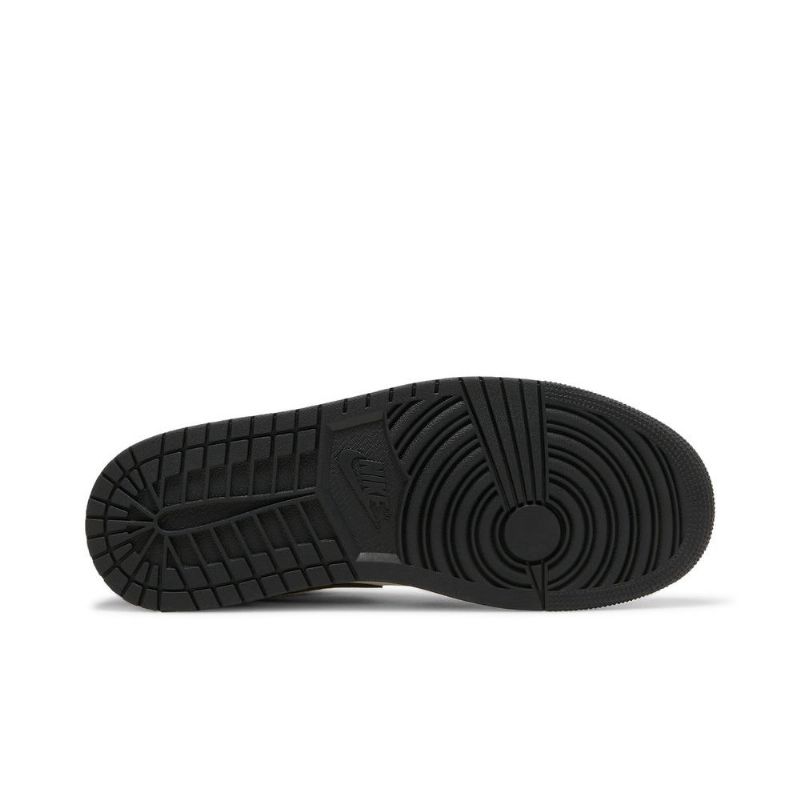 Air Jordan 1 Alacsony Barna Fehér Fekete Rózsaszín Férfi Cipő