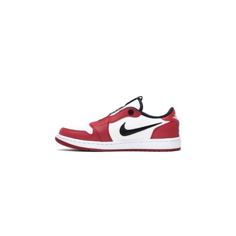 Air Jordan 1 Alacsony Csúszású Piros Fehér Fekete Női Cipő