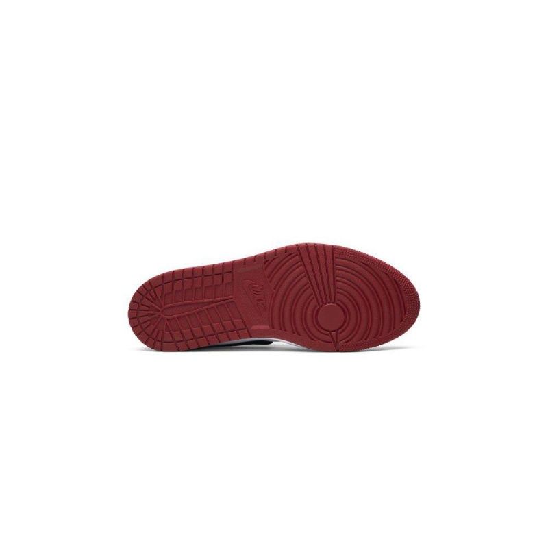 Air Jordan 1 Alacsony Csúszású Piros Fehér Fekete Női Cipő