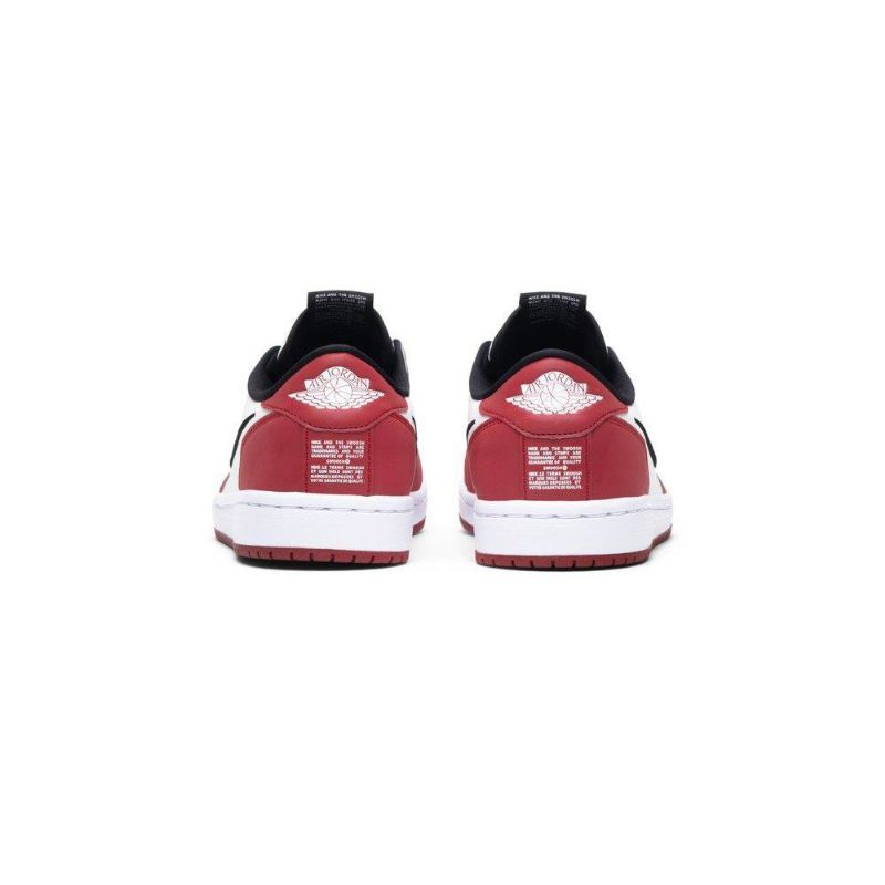 Air Jordan 1 Alacsony Csúszású Piros Fehér Fekete Női Cipő