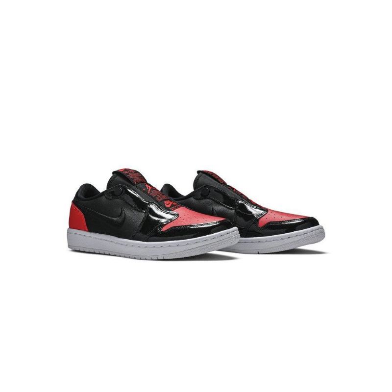 Air Jordan 1 Alacsony Csúszású Piros Fekete Női Cipő