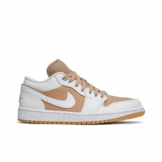 Air Jordan 1 Alacsony Fehér Barna Férfi Cipő