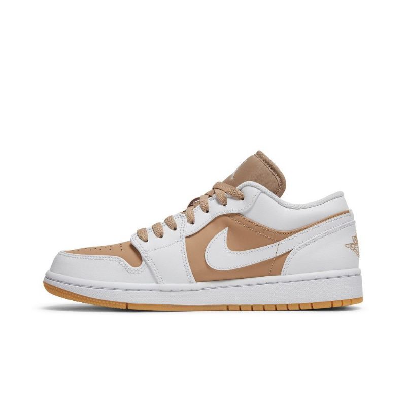 Air Jordan 1 Alacsony Fehér Barna Férfi Cipő