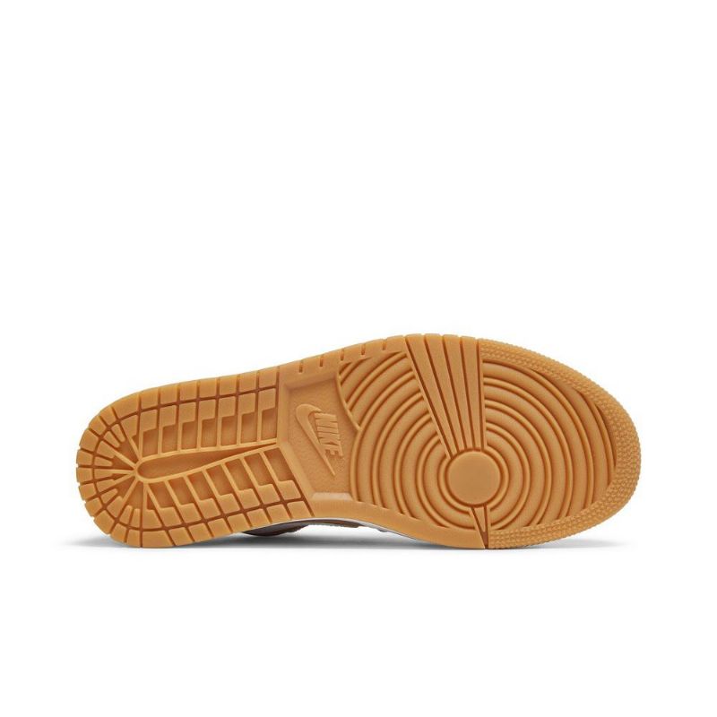 Air Jordan 1 Alacsony Fehér Barna Férfi Cipő