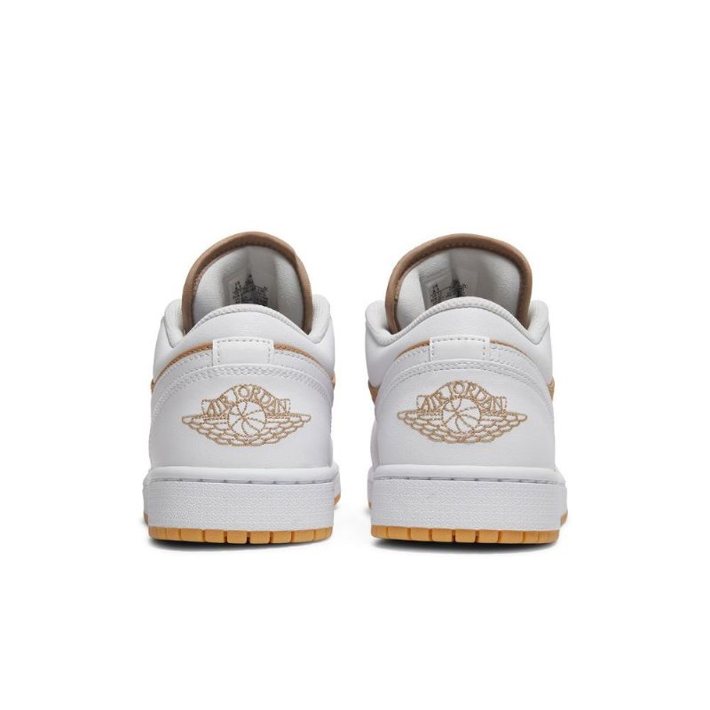 Air Jordan 1 Alacsony Fehér Barna Férfi Cipő