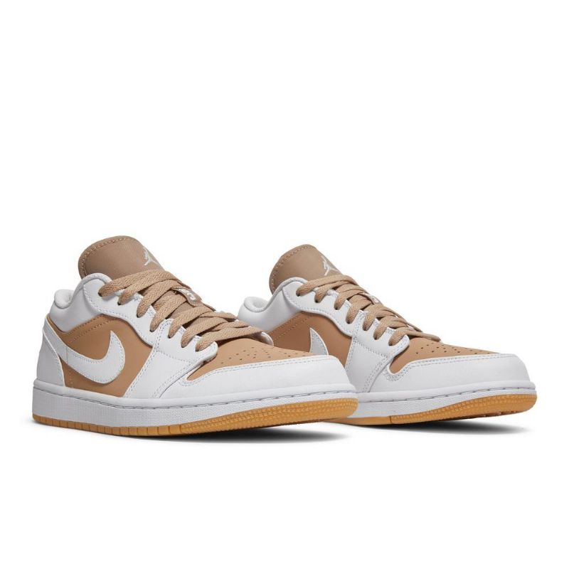 Air Jordan 1 Alacsony Fehér Barna Férfi Cipő